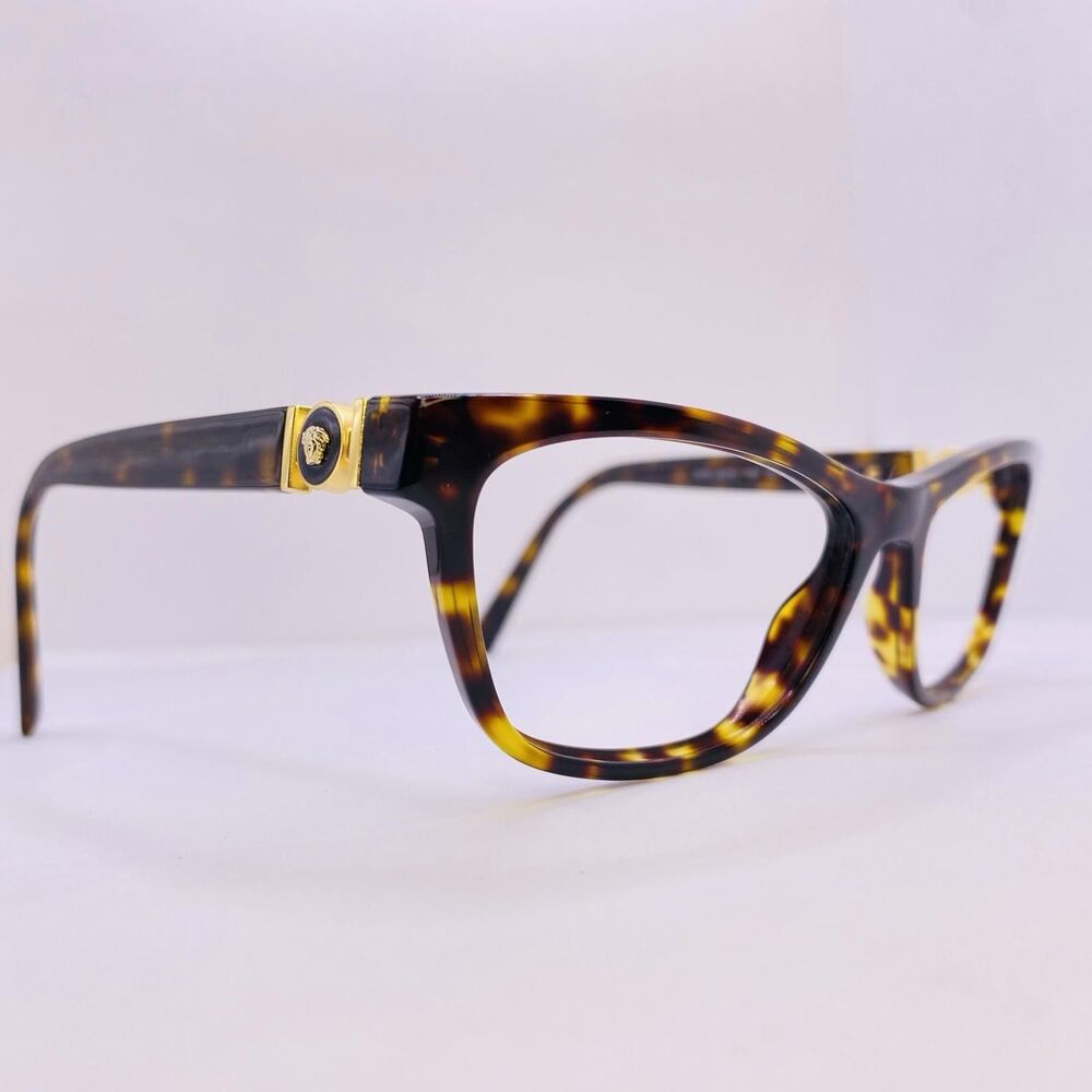 Versace Eyeglasses Mod. 3272 108 52 [] 16 140 MM Tortoise Gold Amber Authentic